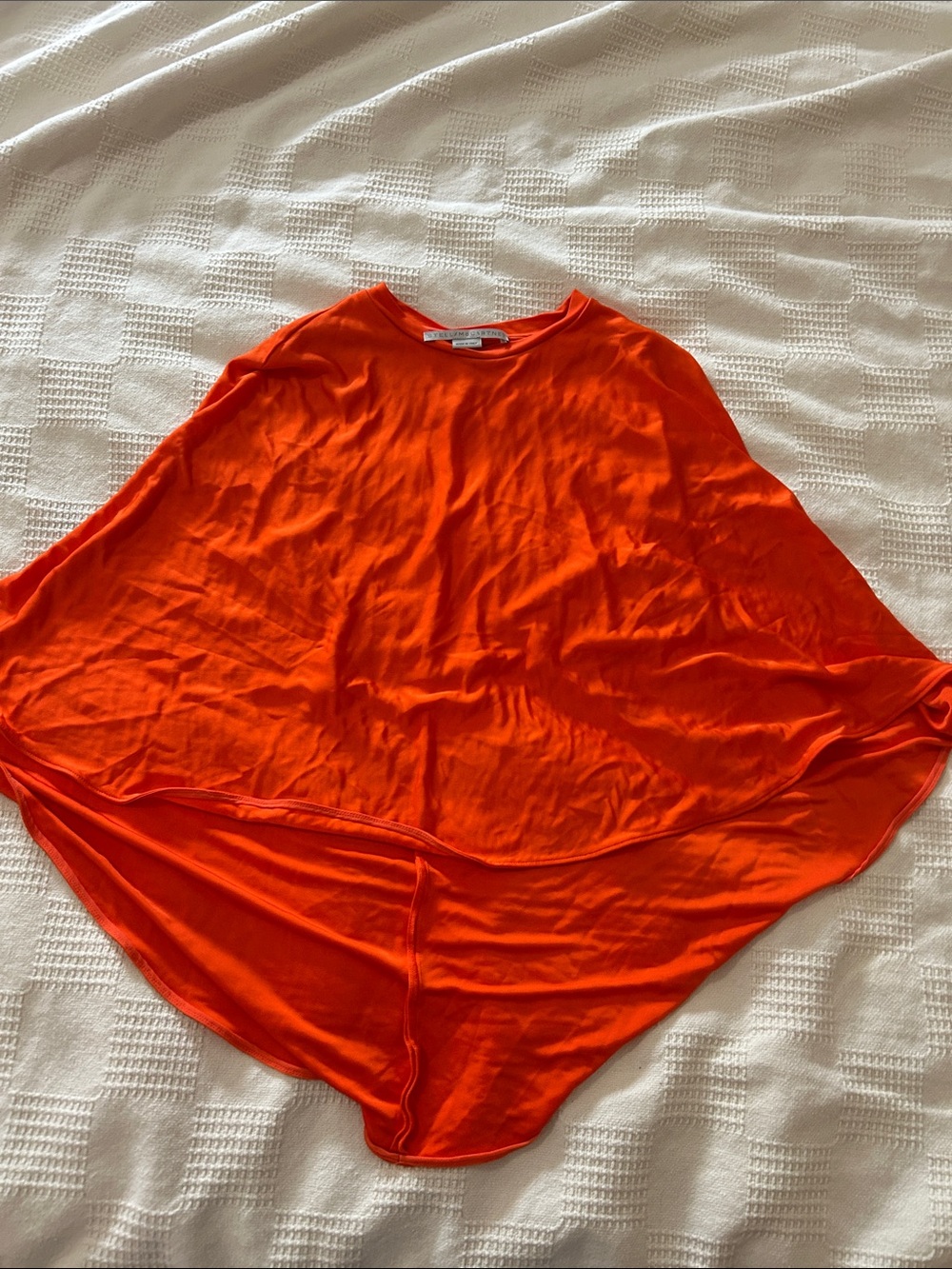 STELLA MCCARTNEY - Draped Fluid tee top Viscose Satin Cape Top medium - Picture 5 of 11